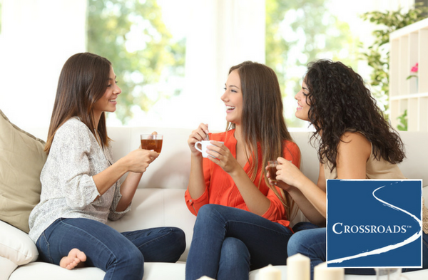women enjoying socializing at Crossroads' residential treatment