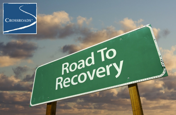How Long Does Addiction Treatment Take_.CRBlog3 Road to Recovery sign for Crossroads