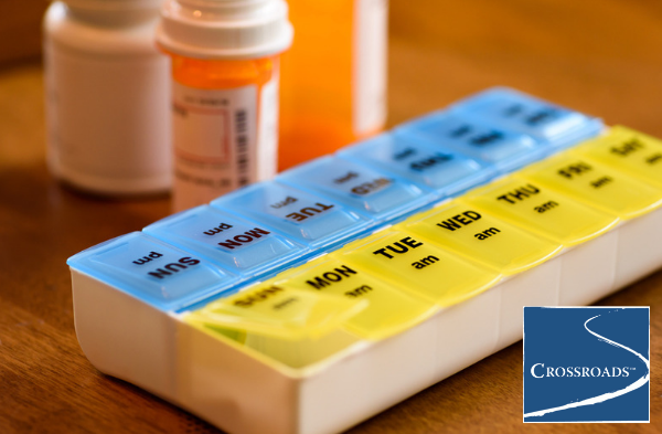 Managing Prescriptions to Prevent Misuse.CRBlog2 weekly pill box showing missing days from drinking problem