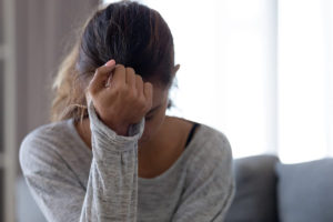woman with anxiety waiting for Crossroads' anxiety treatment program