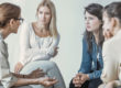 women in group therapy activities
