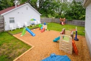 outside playground at children and mothers residential program
