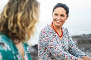 two women discussing treatment at a heroin addiction treatment center