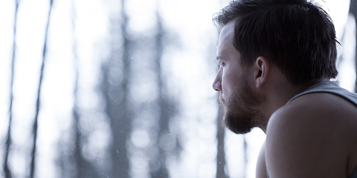 addiction and physical health pensive man thinking about addiction and physical health