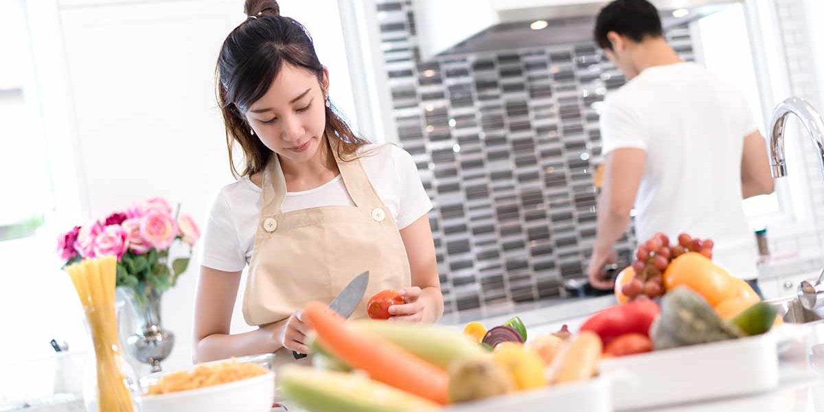creating a healthy relationship with food a woman thinks about creating a healthy food relationship