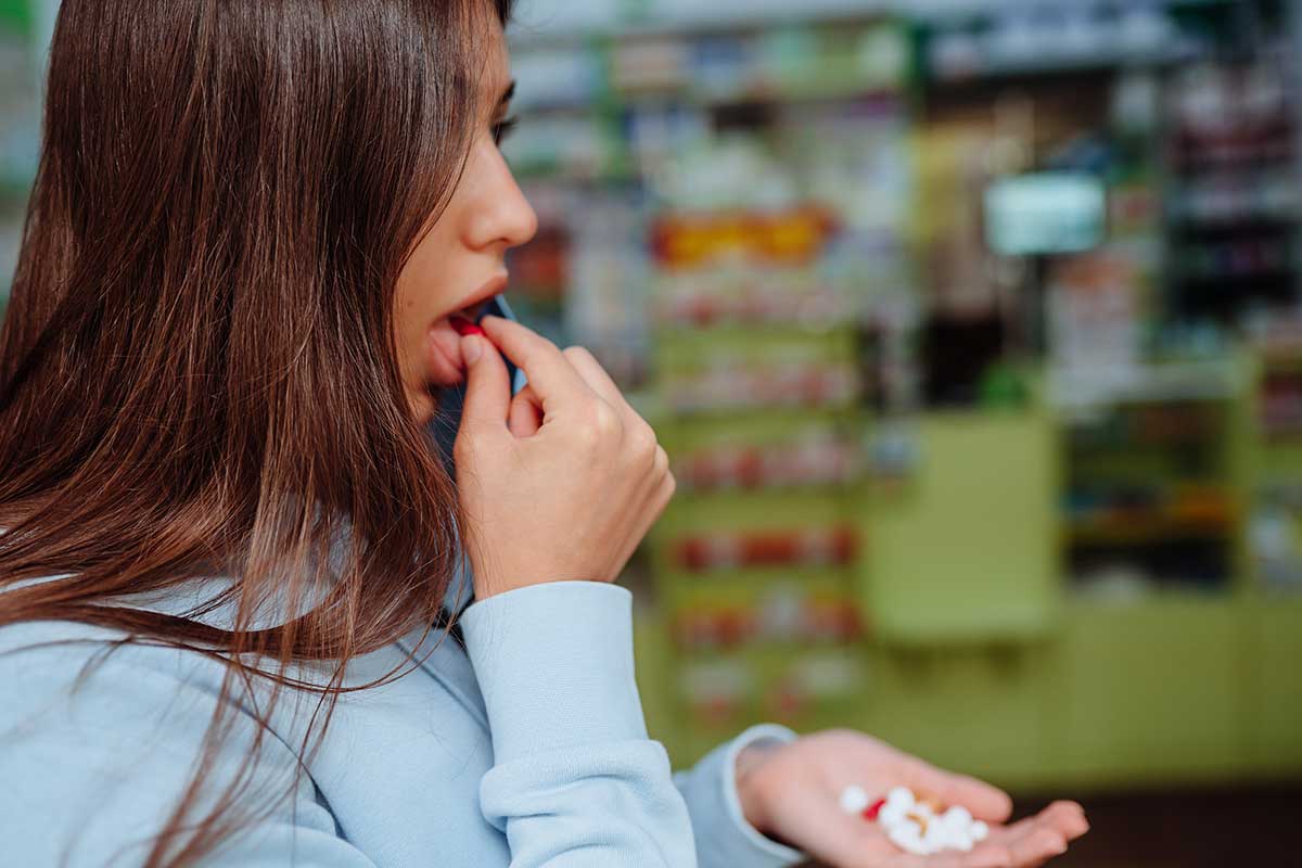 woman participating in polysubstance abuse