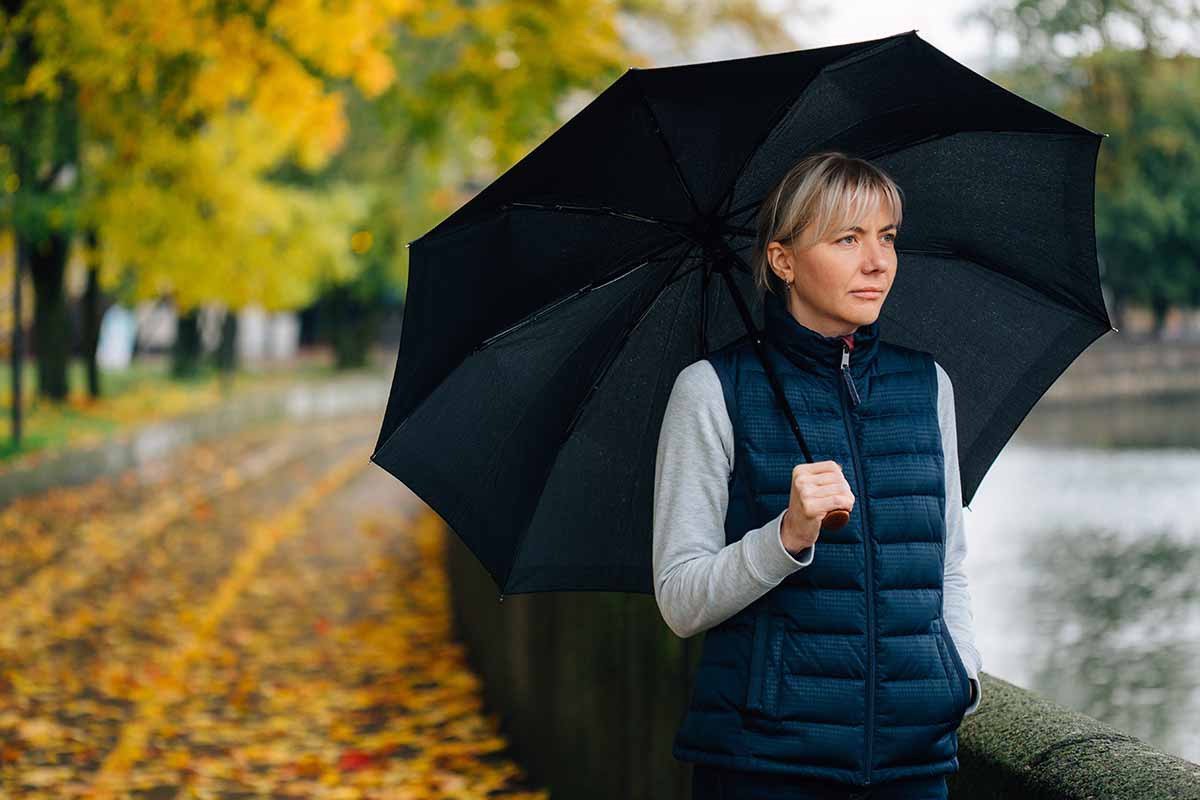 a woman struggles with seasonal depression