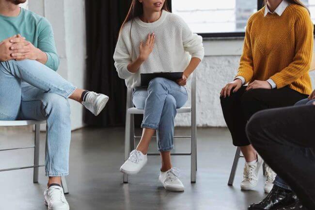 Women Attending Addiction Rehab Program