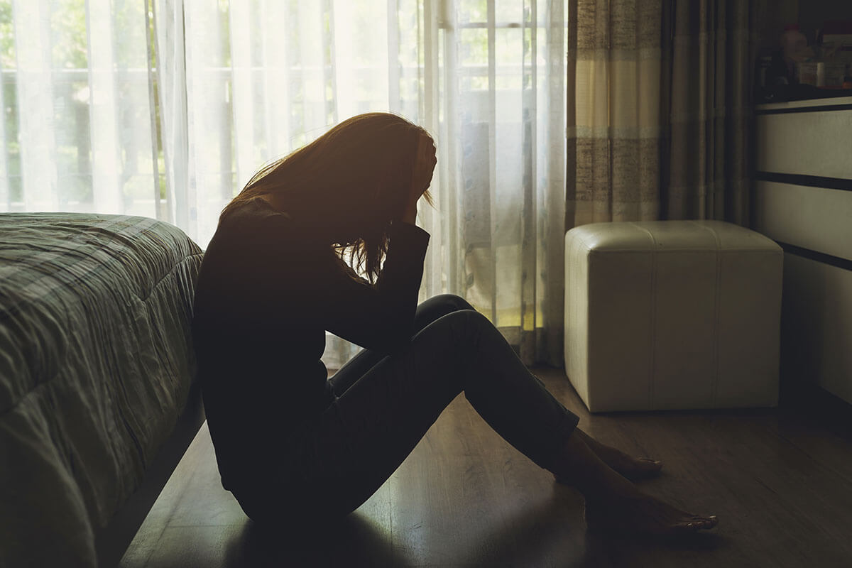a woman gets help for anxiety and substance use disorder