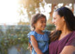 a woman is happy she sought rehab for mother and child