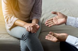 a person seeks help in a partial hospitalization program